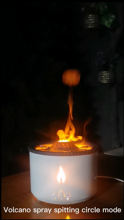 2022 New Creative Ultrasonic Essential Oil Humidifier Volcano Aromatherapy Machine Spray Jellyfish Air Humidifiers Diffuser