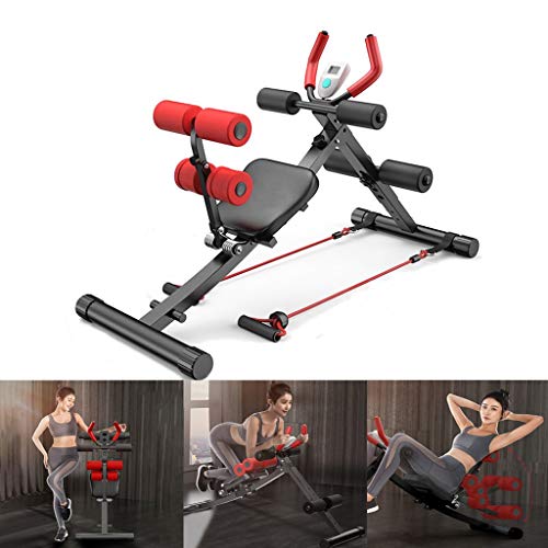 330lbs 2 In 1 Abdominal Crunch Machine Sit Up Bench Core Abdominal Trainer Workout Gym