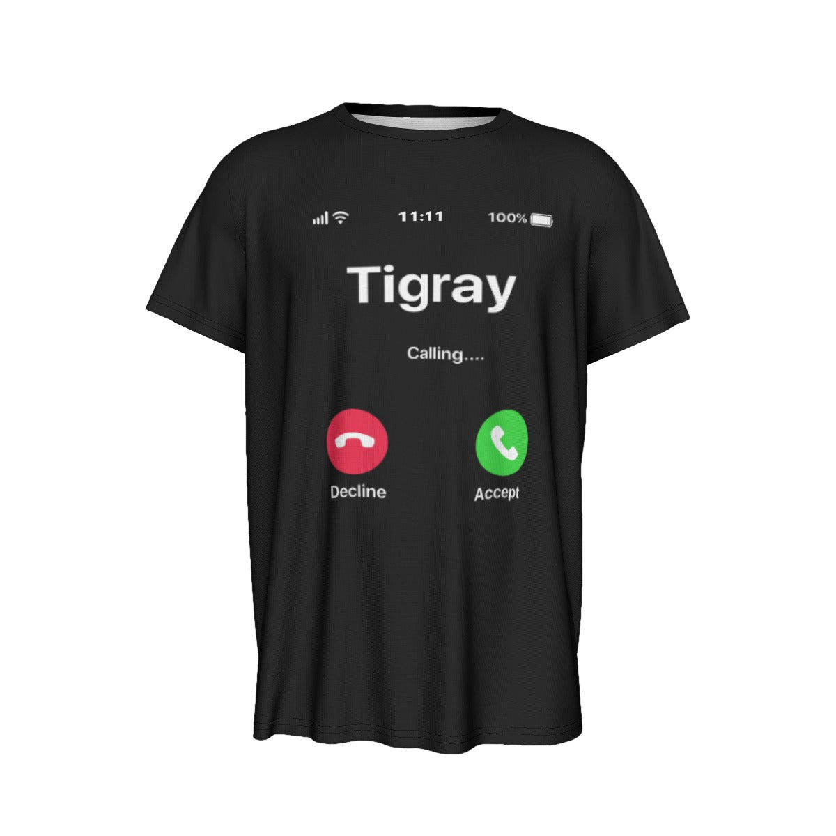 Tigrai  calling..#ትግራይ# ትፅወዓላ# ትሸርት# All-Over Print For Men's and Women`s Round Neck Short Sleeve T-Shirt