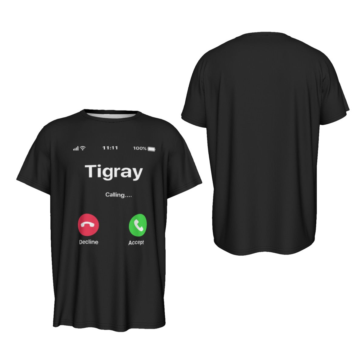 Tigrai  calling..#ትግራይ# ትፅወዓላ# ትሸርት# All-Over Print For Men's and Women`s Round Neck Short Sleeve T-Shirt