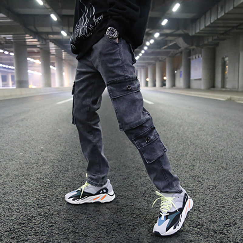 Mens Washed Cargo Pants