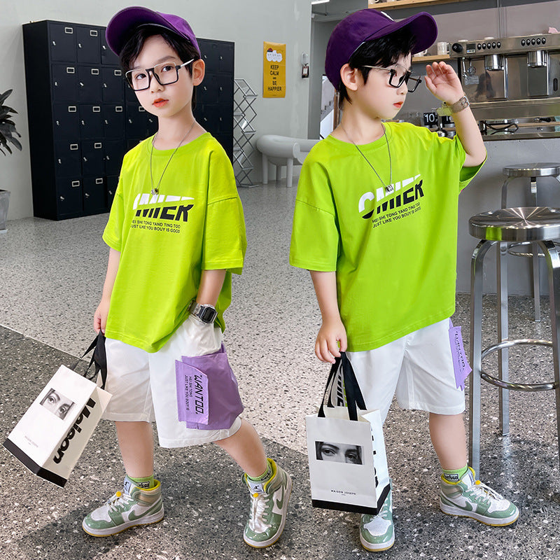 Boys' Thin Short-sleeved Suits