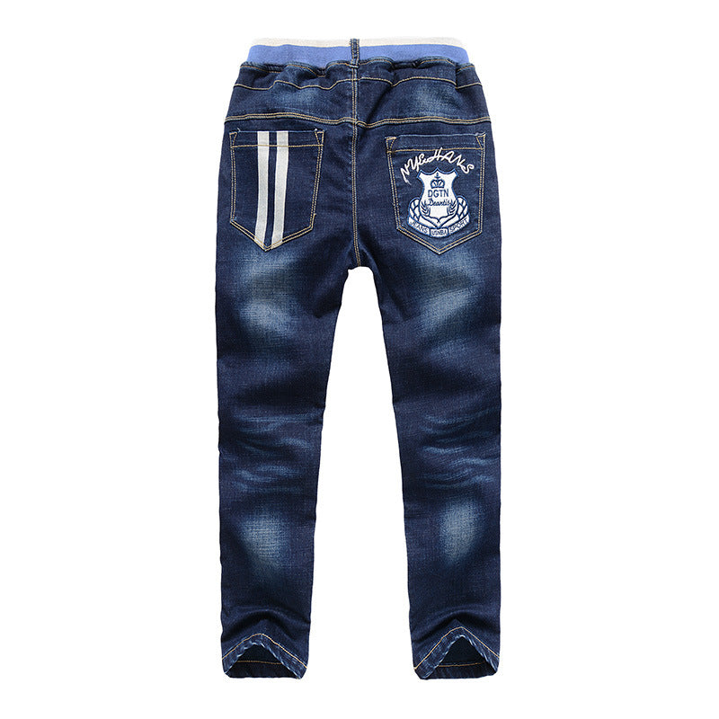 Warm And Fleece Boy Jeans
