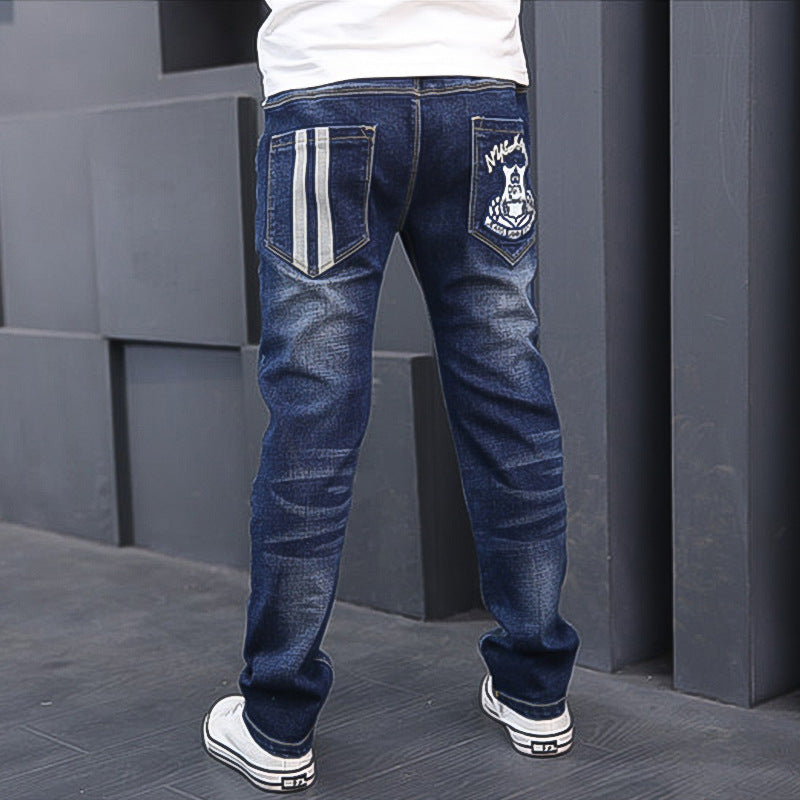 Warm And Fleece Boy Jeans