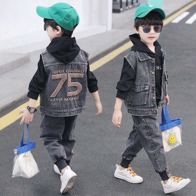 Boy Winter Denim Suit