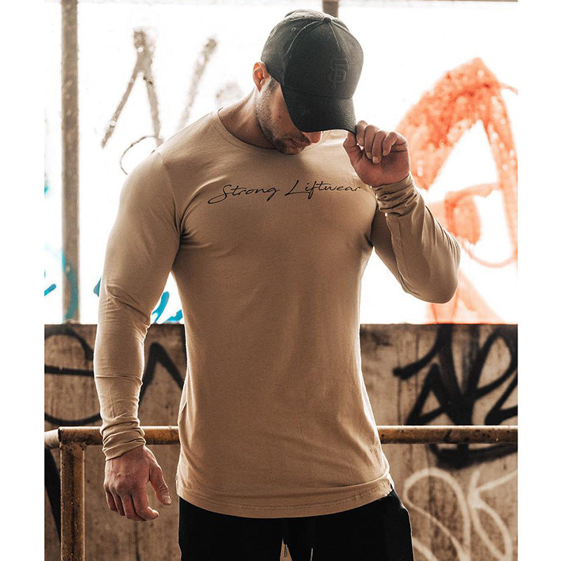 Men's tight workout clothes