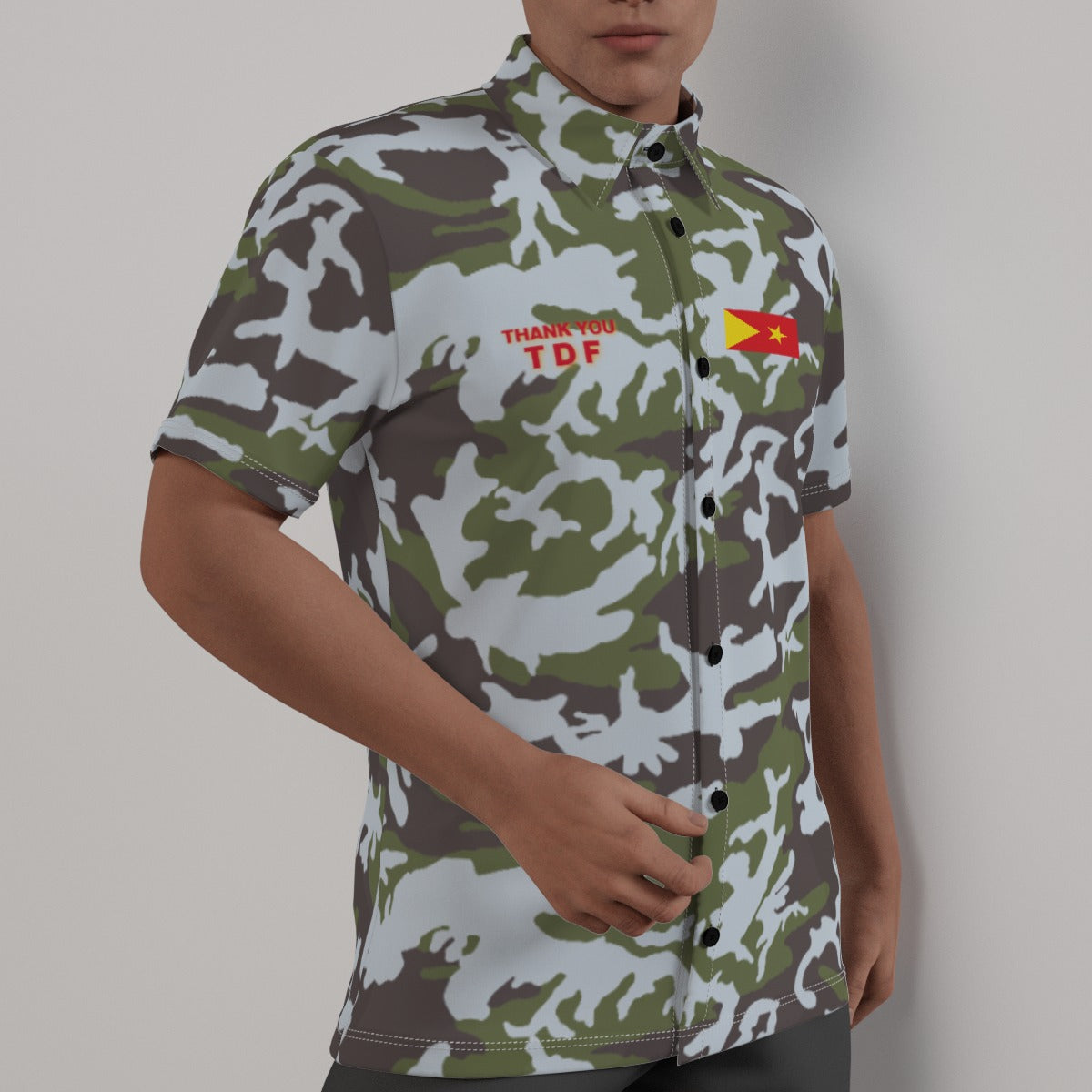 All-Over Print Men's Shirt