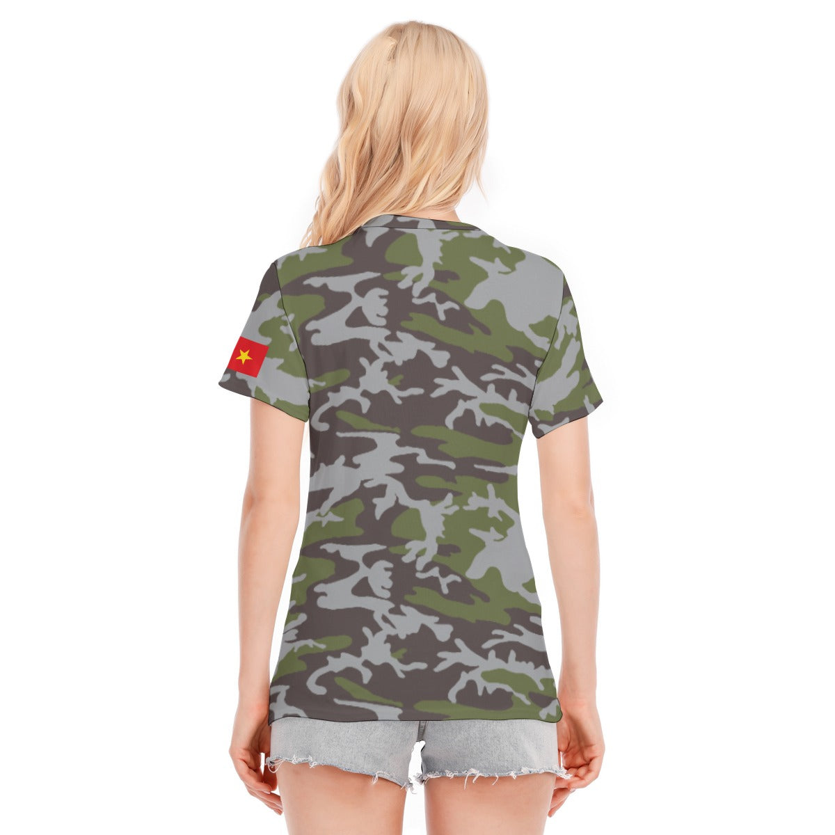All-Over Print Women's Round Neck T-Shirt | 190GSM Cotton