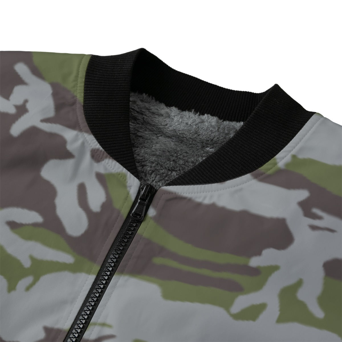 All-Over Print Men’s Fleece Bomber Jacket