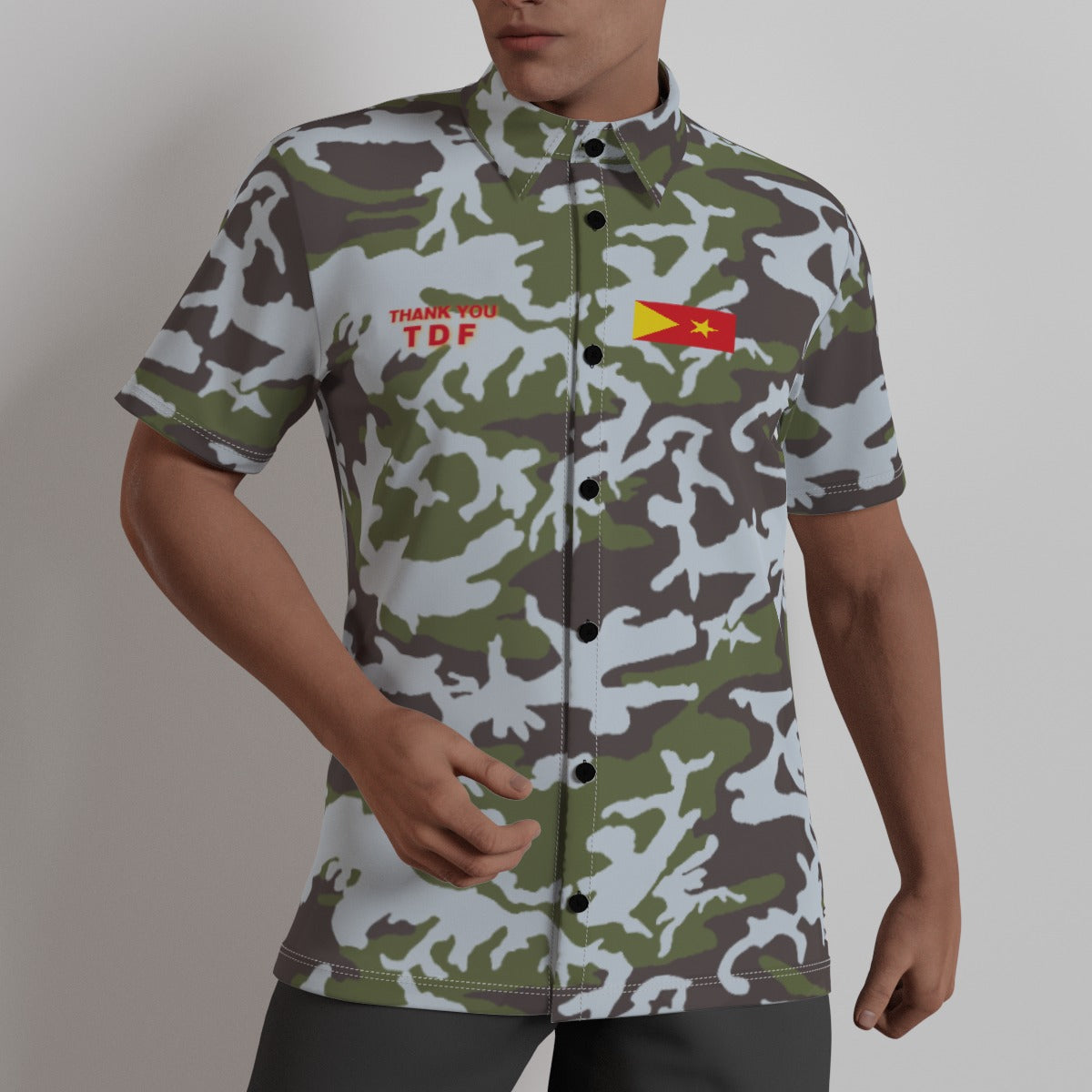 All-Over Print Men's Shirt