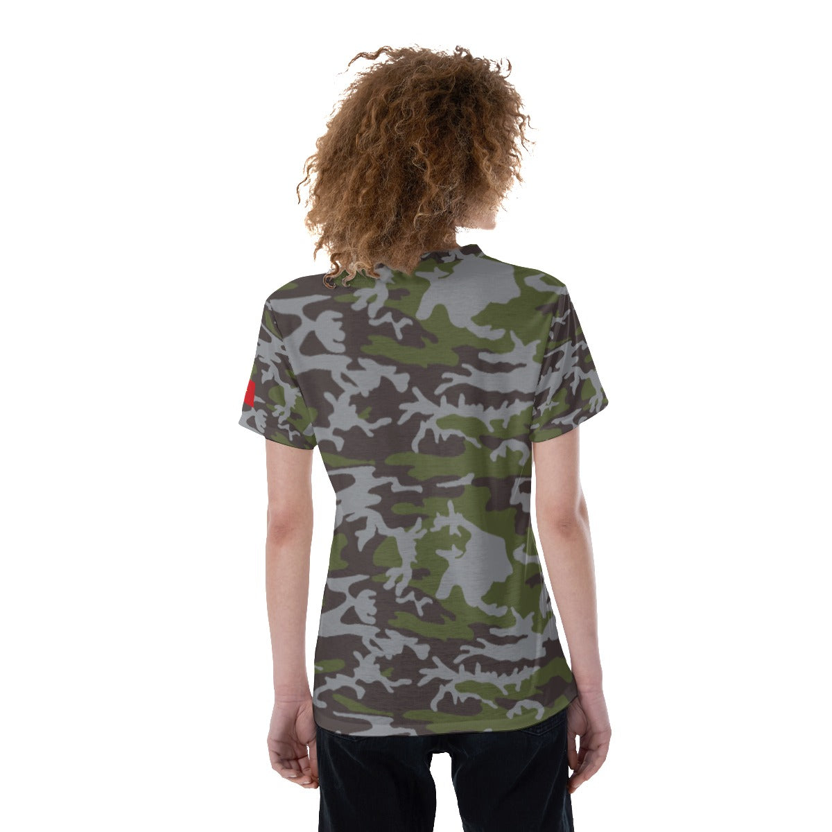 All-Over Print V-neck Women's T-shirt