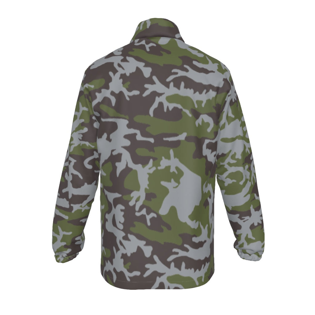 TDF”ፈሉይ ሓይሊ ትግራይ"  Men's Stand-up Collar Zip-up Windproof Jacket
