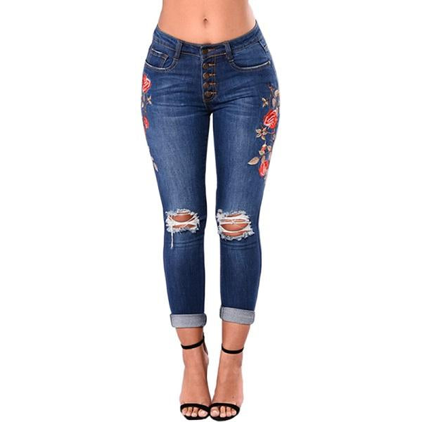 Women Jeans Pencil Pants Denim