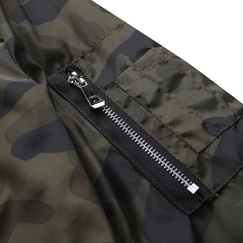 የወንዶች ካሞፍላጅ ጃኬት የወንዶች ኮት Camouflage ቦምበር ጃኬት የወንዶች ጃኬት