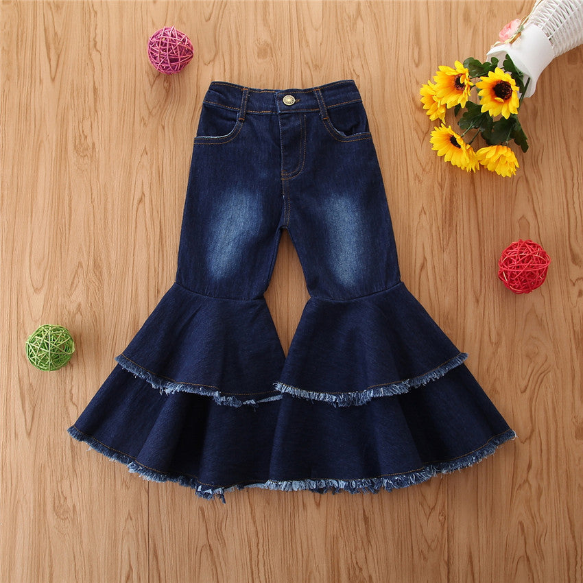 European And American Style Girls Kids Pants