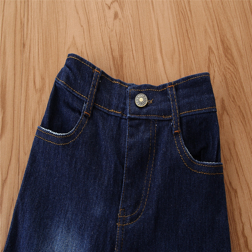 European And American Style Girls Kids Pants