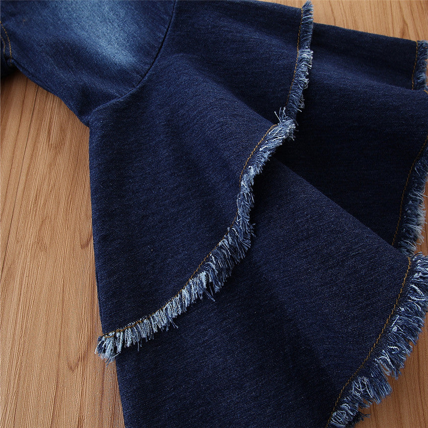 European And American Style Girls Kids Pants