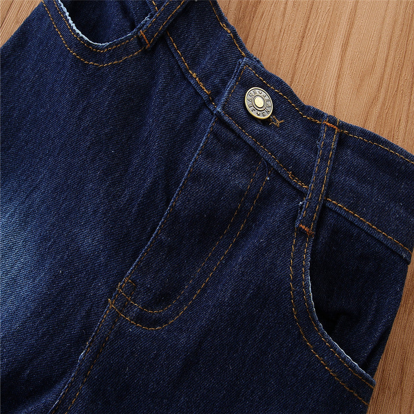 European And American Style Girls Kids Pants