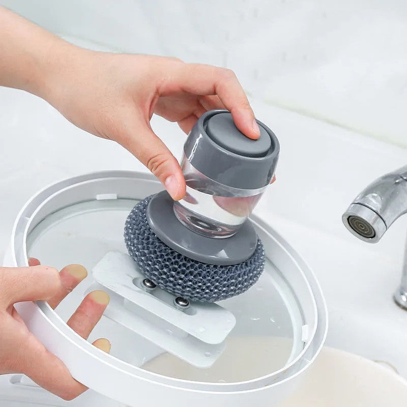 Push-type Brush Kitchen Detergent Tools