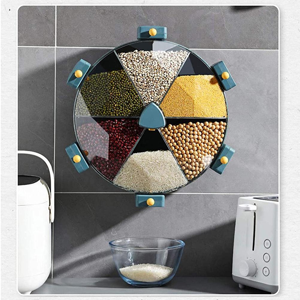 Wall-Mounted Grain Dispenser 5 Compartments