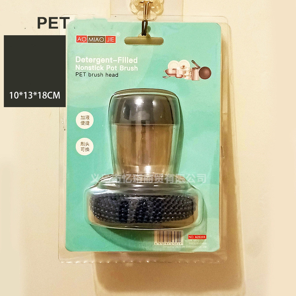 Push-type Brush Kitchen Detergent Tools