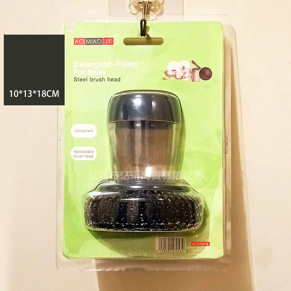 Push-type Brush Kitchen Detergent Tools