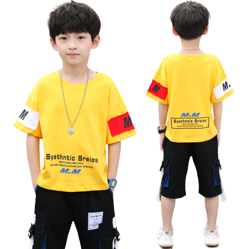 Summer Foreign Boy Handsome, Big Boy Two-piece Korean Style Trend