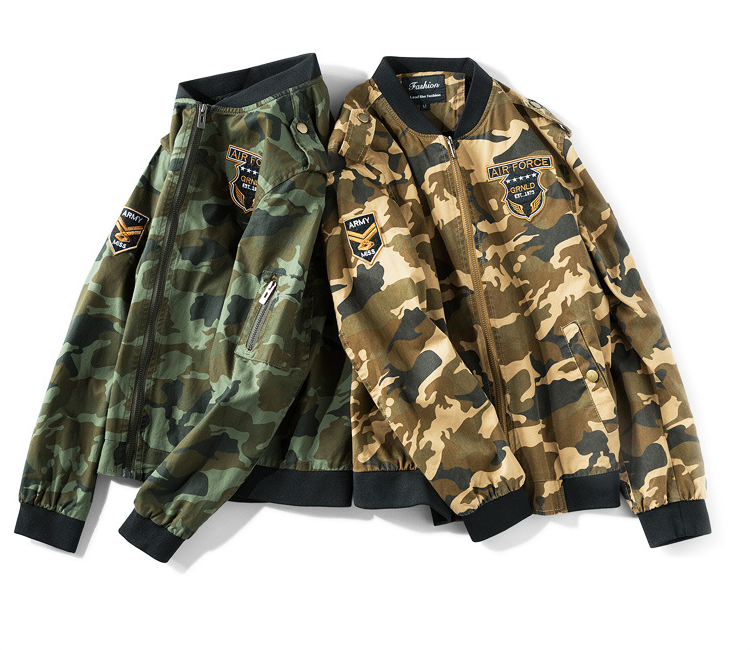 Camouflage jacket military uniform loose jacket men's casual jacket