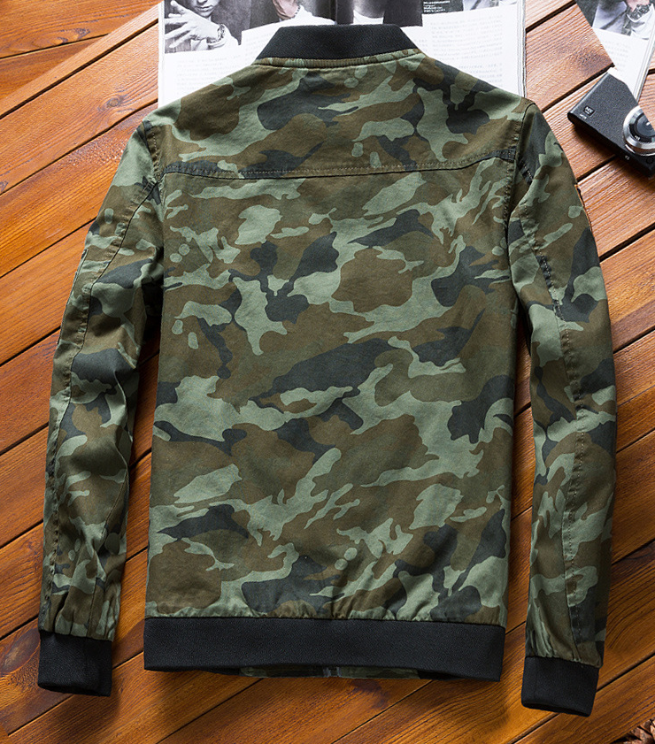 Camouflage jacket military uniform loose jacket men's casual jacket