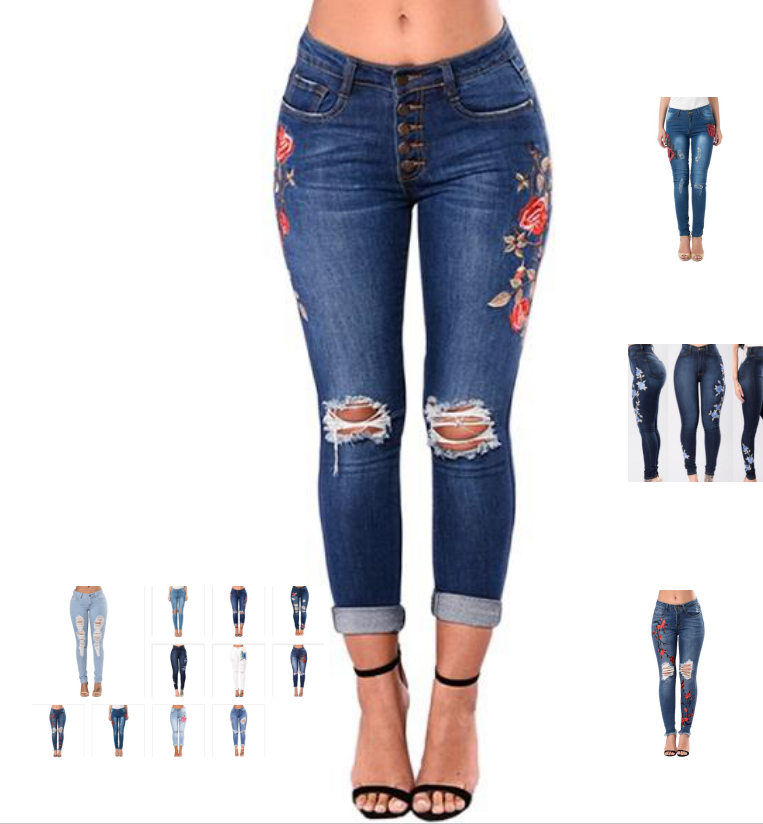 Women Jeans Pencil Pants Denim