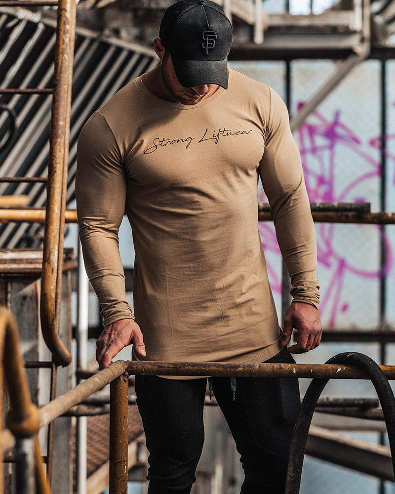 Men's tight workout clothes