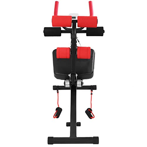 330lbs 2 In 1 Abdominal Crunch Machine Sit Up Bench Core Abdominal Trainer Workout Gym
