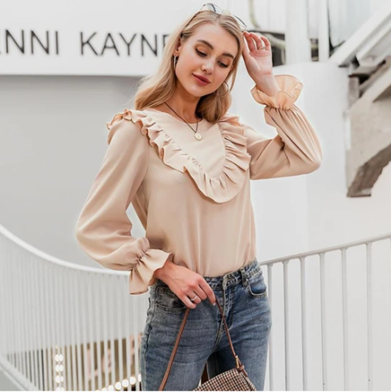 Blouse Tops women Long Shirt