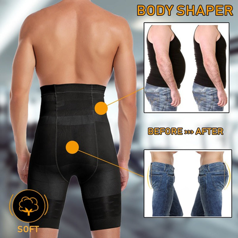 Men Slimming Body Shaper Waist Trainer High Waist