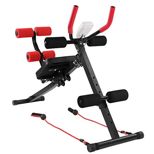 330lbs 2 In 1 Abdominal Crunch Machine Sit Up Bench Core Abdominal Trainer Workout Gym