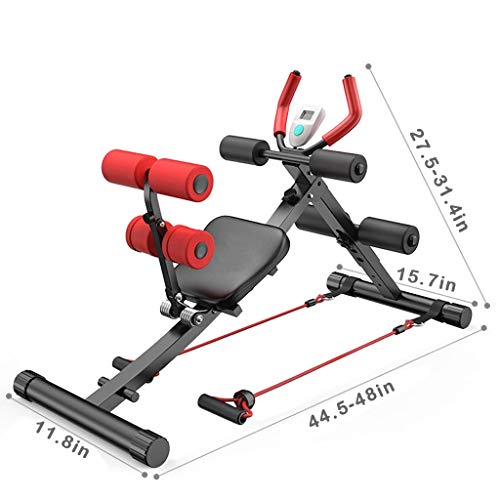330lbs 2 In 1 Abdominal Crunch Machine Sit Up Bench Core Abdominal Trainer Workout Gym