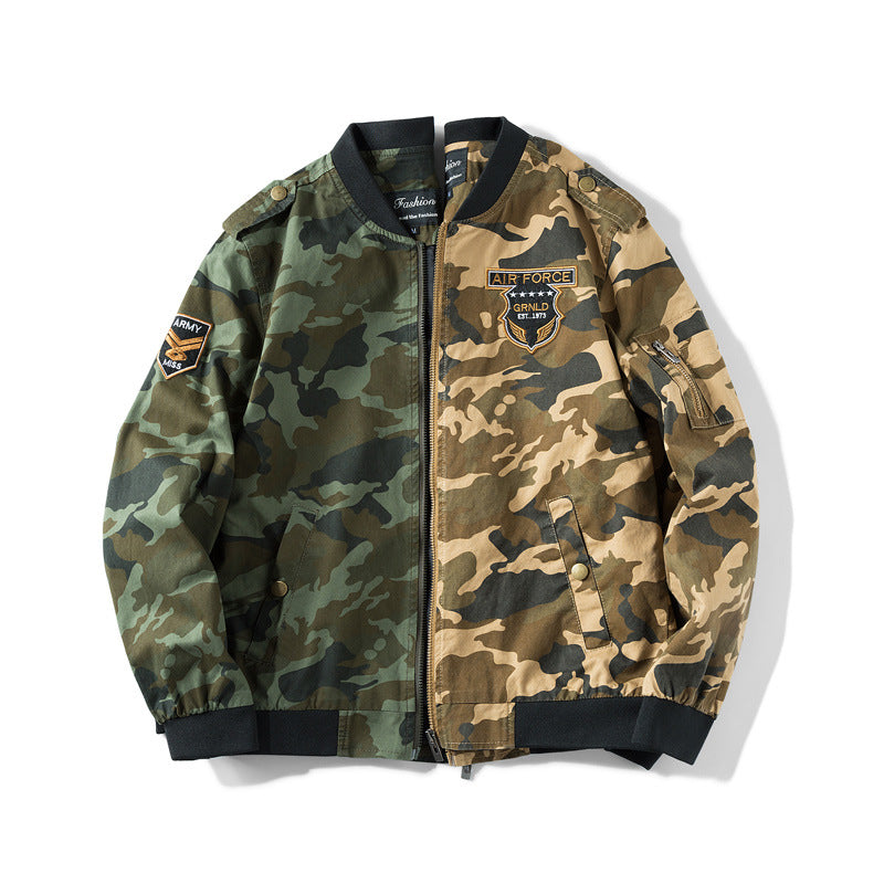 Camouflage jacket military uniform loose jacket men's casual jacket