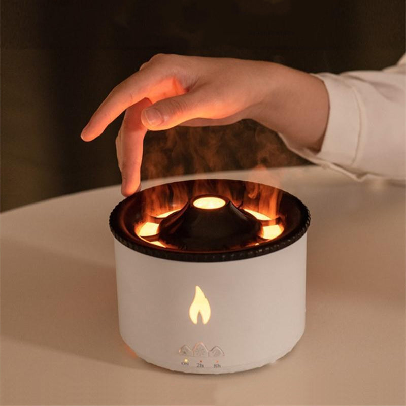 2022 New Creative Ultrasonic Essential Oil Humidifier Volcano Aromatherapy Machine Spray Jellyfish Air Humidifiers Diffuser