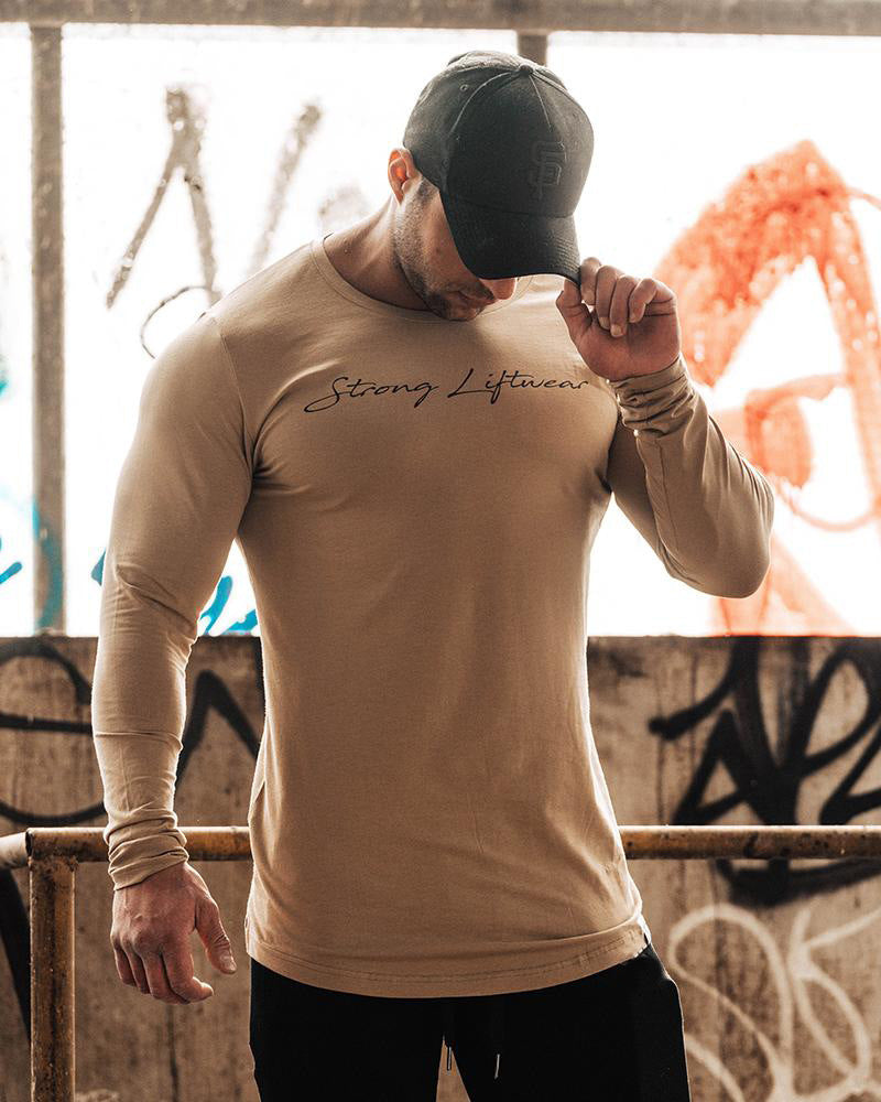 Men's tight workout clothes